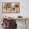 Stupell Industries Arching Palm Leaves 2pc Framed Giclee Wall Art Set Design by John Seba